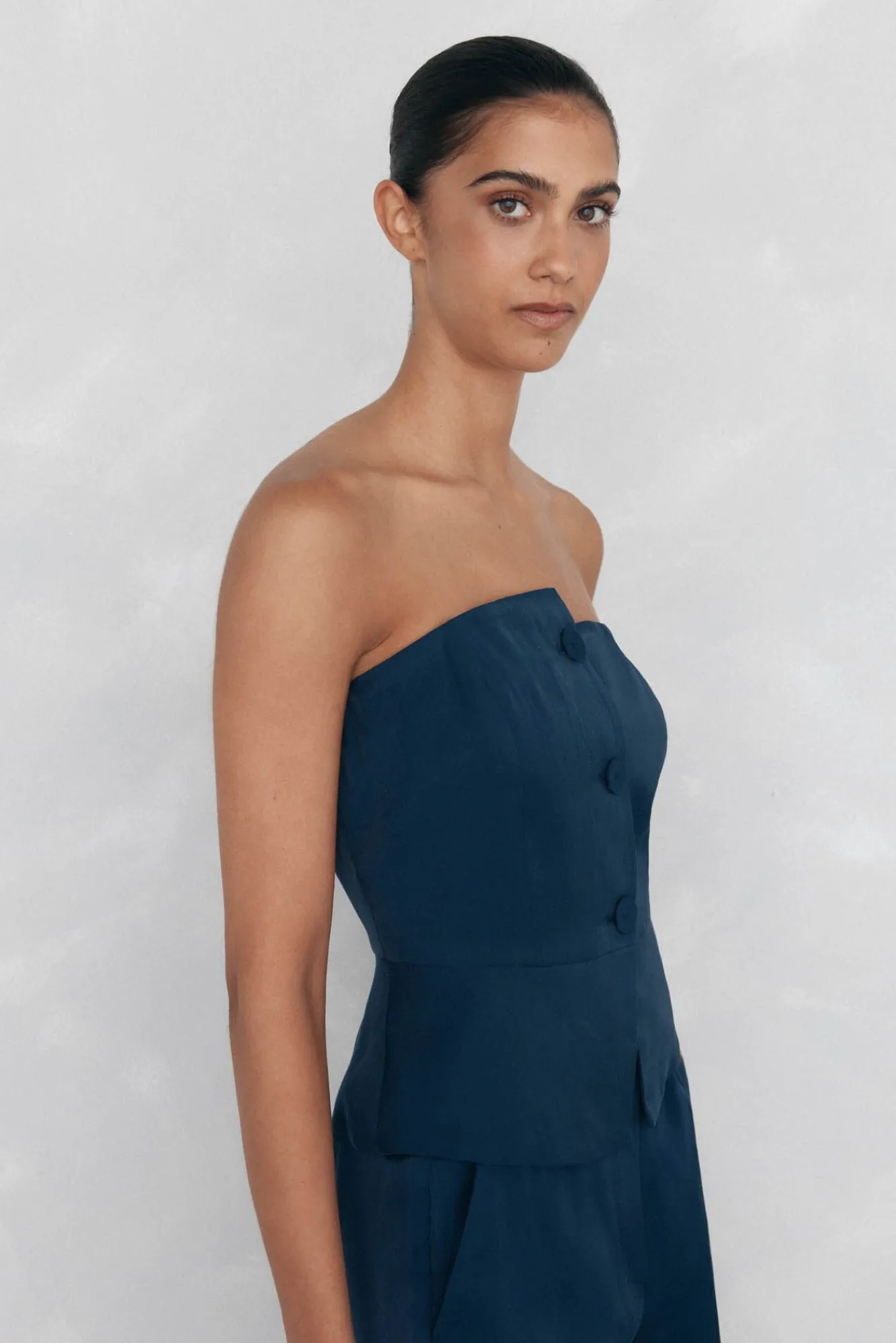 Mujer Pedro del Hierro Camisetas>Top liso palabra de honor