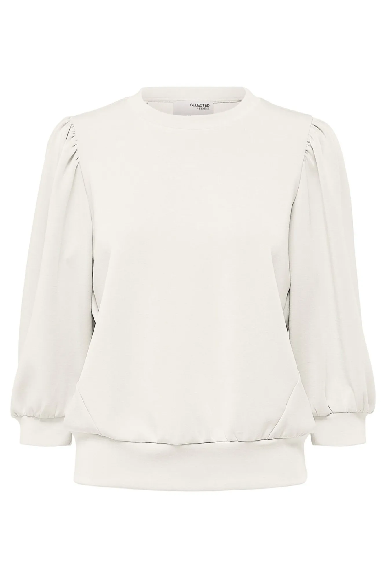 Mujer Selected Camisetas|Sudaderas>Top manga abullonada