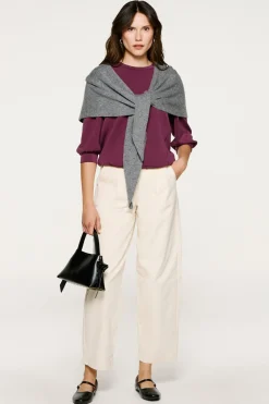 Mujer Selected Camisetas|Sudaderas>Top manga abullonada