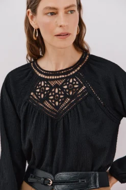 Mujer Cortefiel Camisetas>Top parche crochet