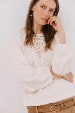 Mujer Cortefiel Camisetas>Top parche crochet