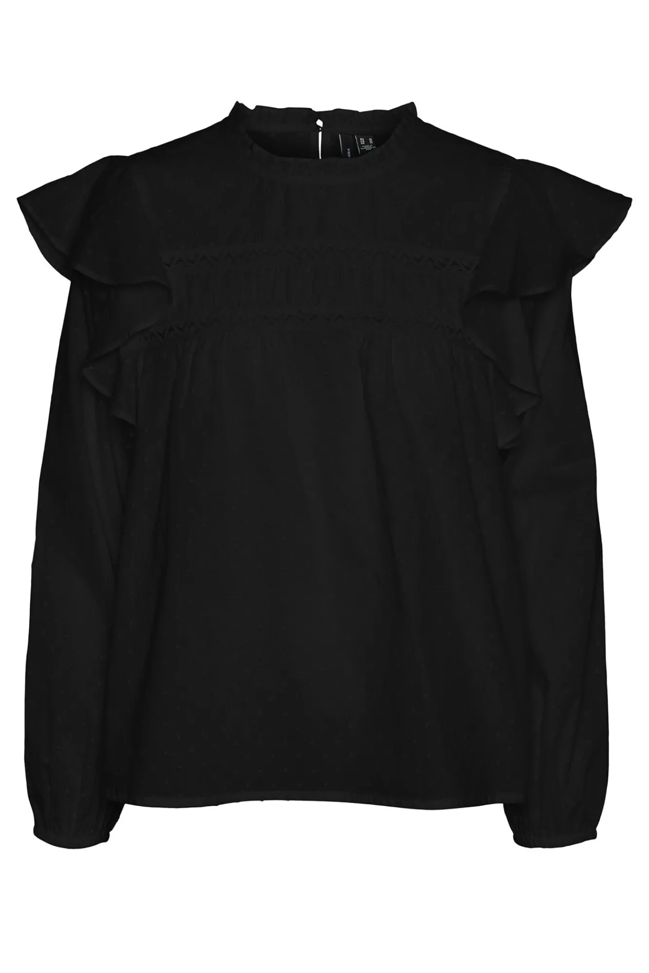 Mujer Vero Moda Camisetas>Top plumeti volantes