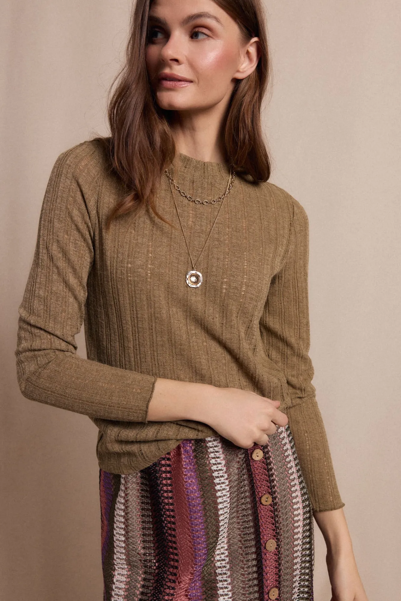 Mujer Slowlove Camisetas>Top punto estructura