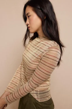 Mujer Slowlove Blusas>Top raya lurex