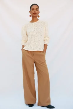 Mujer Cortefiel Camisetas>Top rústico puntillas