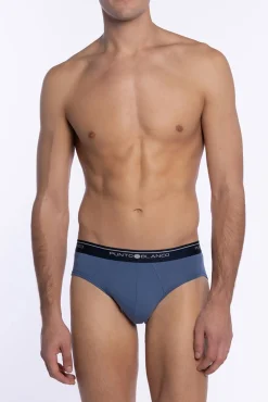 Hombre Punto Blanco Calzoncillos>Triplo calzoncillo Slip Basix