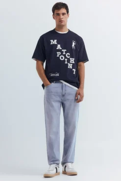 Hombre Springfield Vaqueros>Vaquero lavado claro straight fit