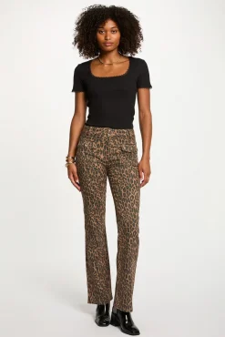 Mujer Morgan Pantalones>Vaqueros bootcut de tiro alto