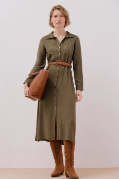 Mujer Cortefiel Vestidos>Vestido camisero cinturón