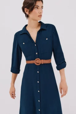 Mujer Cortefiel Vestidos>Vestido camisero cinturón