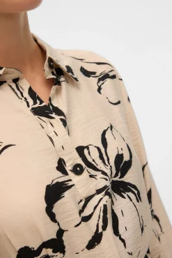 Mujer Vero Moda Vestidos>Vestido camisero fluído