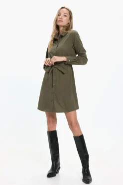 Mujer Vero Moda Vestidos>Vestido camisero micropana