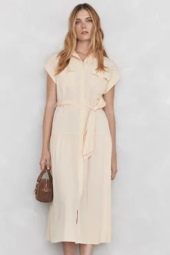 Mujer Pedro del Hierro Vestidos>Vestido camisero sin mangas largo midi