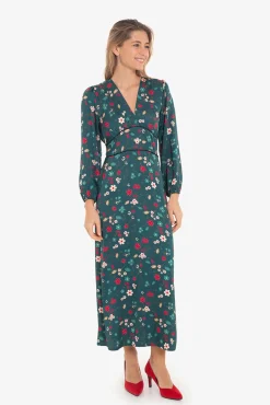 Mujer Cuplé Vestidos>Vestido con estampado asiático