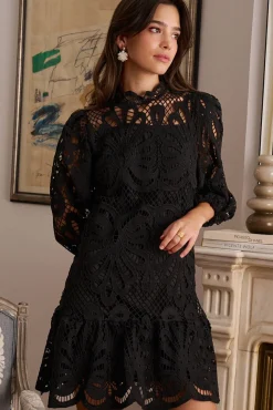 Mujer Polín Et Moi Vestidos>Vestido corto calado Emma