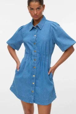 Mujer Vero Moda Vestidos>Vestido corto de algodón