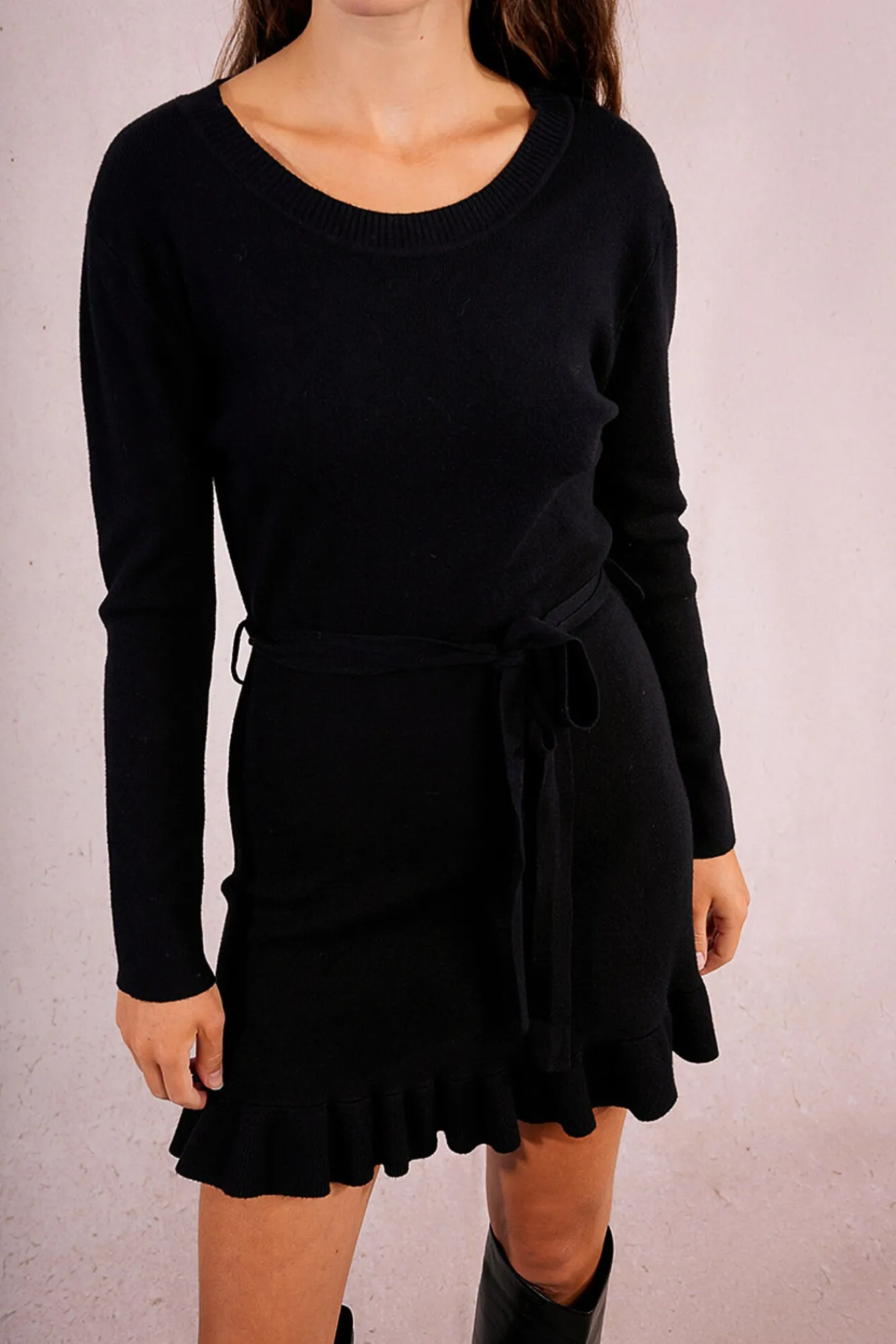 Mujer Molly Bracken Vestidos>Vestido corto de manga larga con lazada