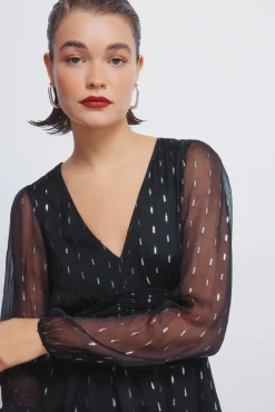 Mujer Springfield Vestidos>Vestido corto detalles lurex