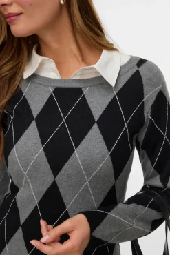 Mujer Vero Moda Vestidos>Vestido corto rombos