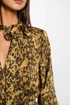 Mujer Morgan Vestidos>Vestido corto satinado