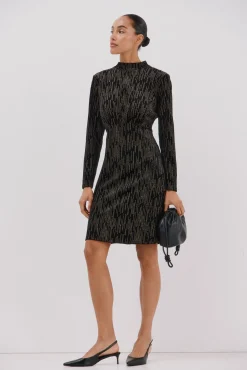 Mujer Cortefiel Vestidos>Vestido corto toques brillantes