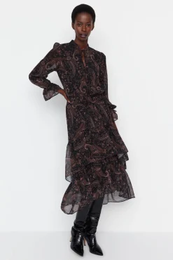 Mujer Trendyol Vestidos>Vestido cuello halter