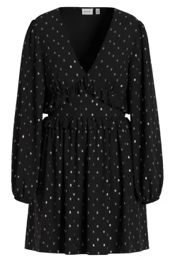 Mujer Vila Vestidos>Vestido de gasa con lúrex