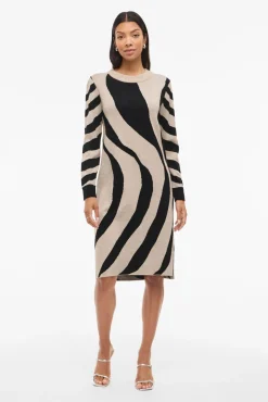 Mujer Vila Vestidos>Vestido de punto con viscosa