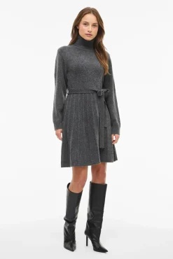 Mujer Vila Vestidos>Vestido de punto corto