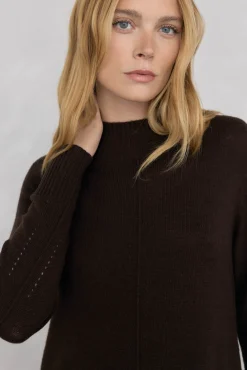 Mujer Pedro del Hierro Vestidos>Vestido de punto costura central lana