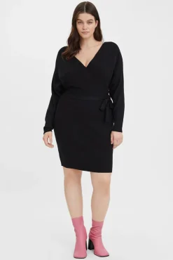 Mujer Vero Moda Curve Vestidos>Vestido de punto cruzado talla grande