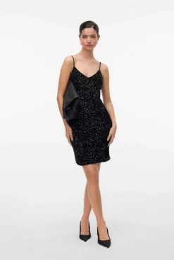 Mujer Vero Moda Vestidos>Vestido de tirantes con lentejuelas
