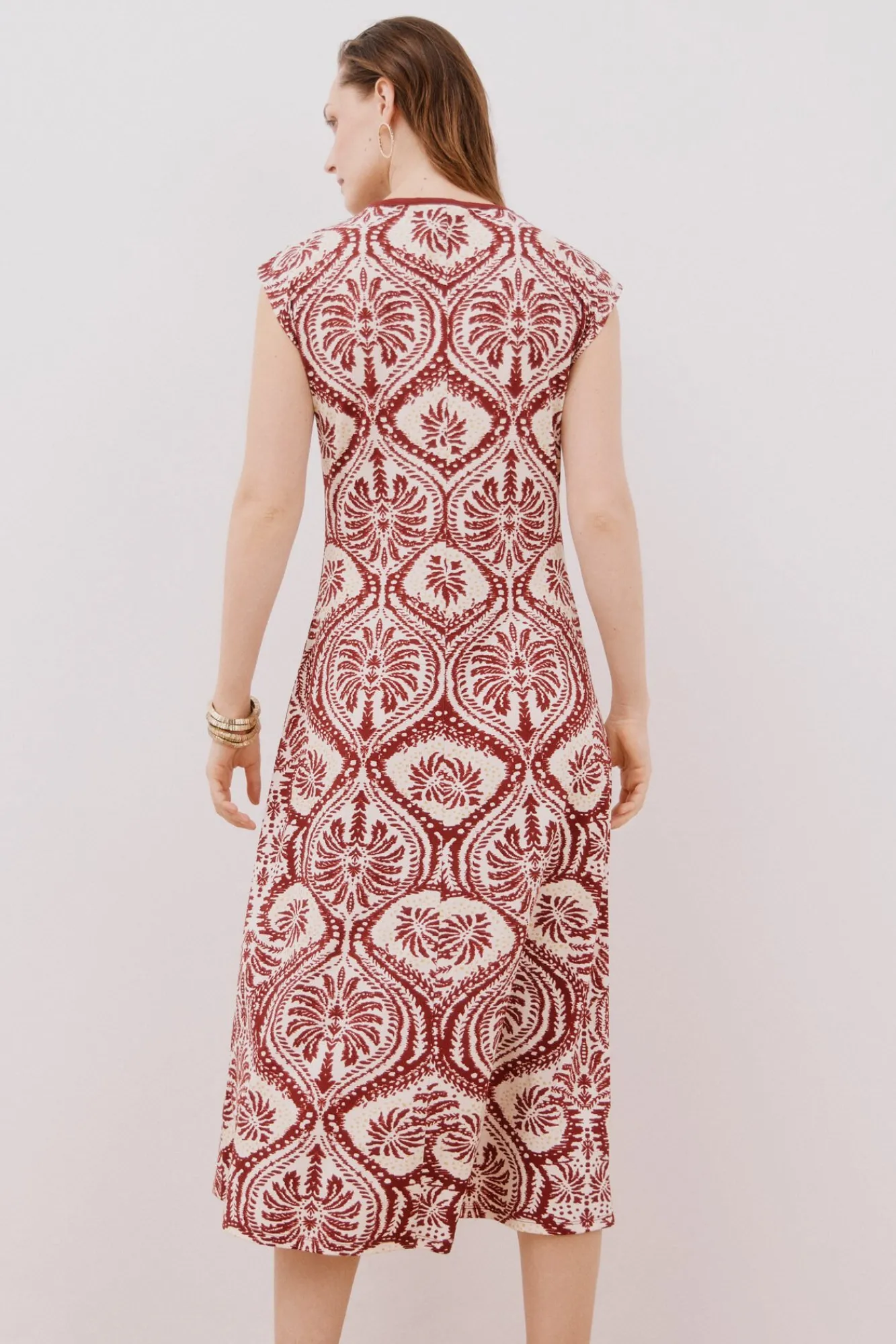 Mujer Cortefiel Vestidos>Vestido escote pico contraste