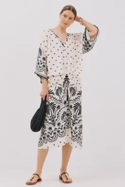 Mujer Cortefiel Vestidos>Vestido estampado frunces