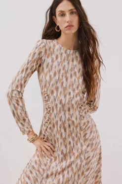 Mujer Cortefiel Vestidos>Vestido estampado frunces