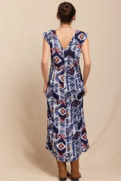 Mujer Slowlove Vestidos>Vestido estampado hombreras