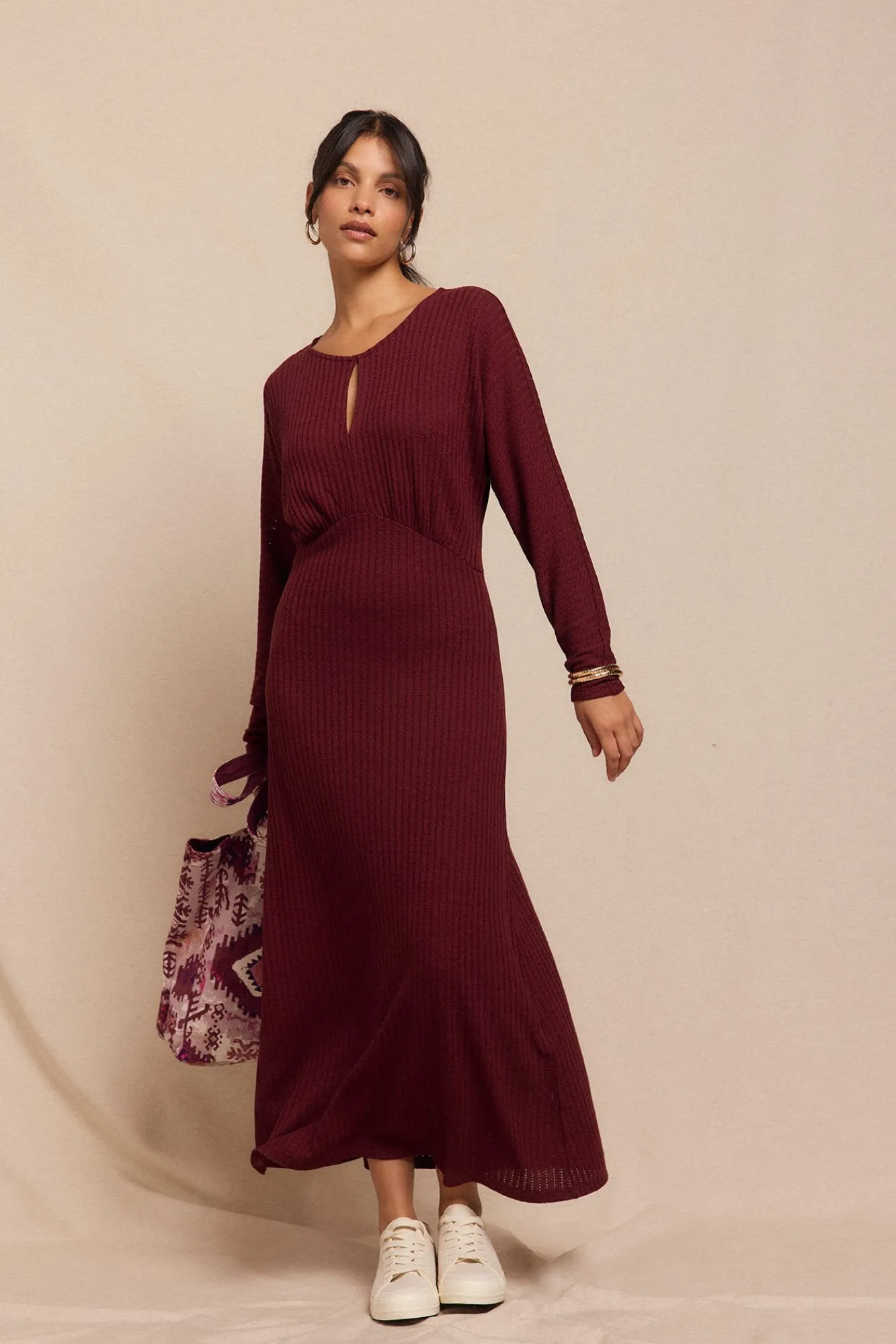 Mujer Slowlove Vestidos>Vestido estructura manga murciélago