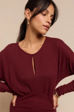 Mujer Slowlove Vestidos>Vestido estructura manga murciélago