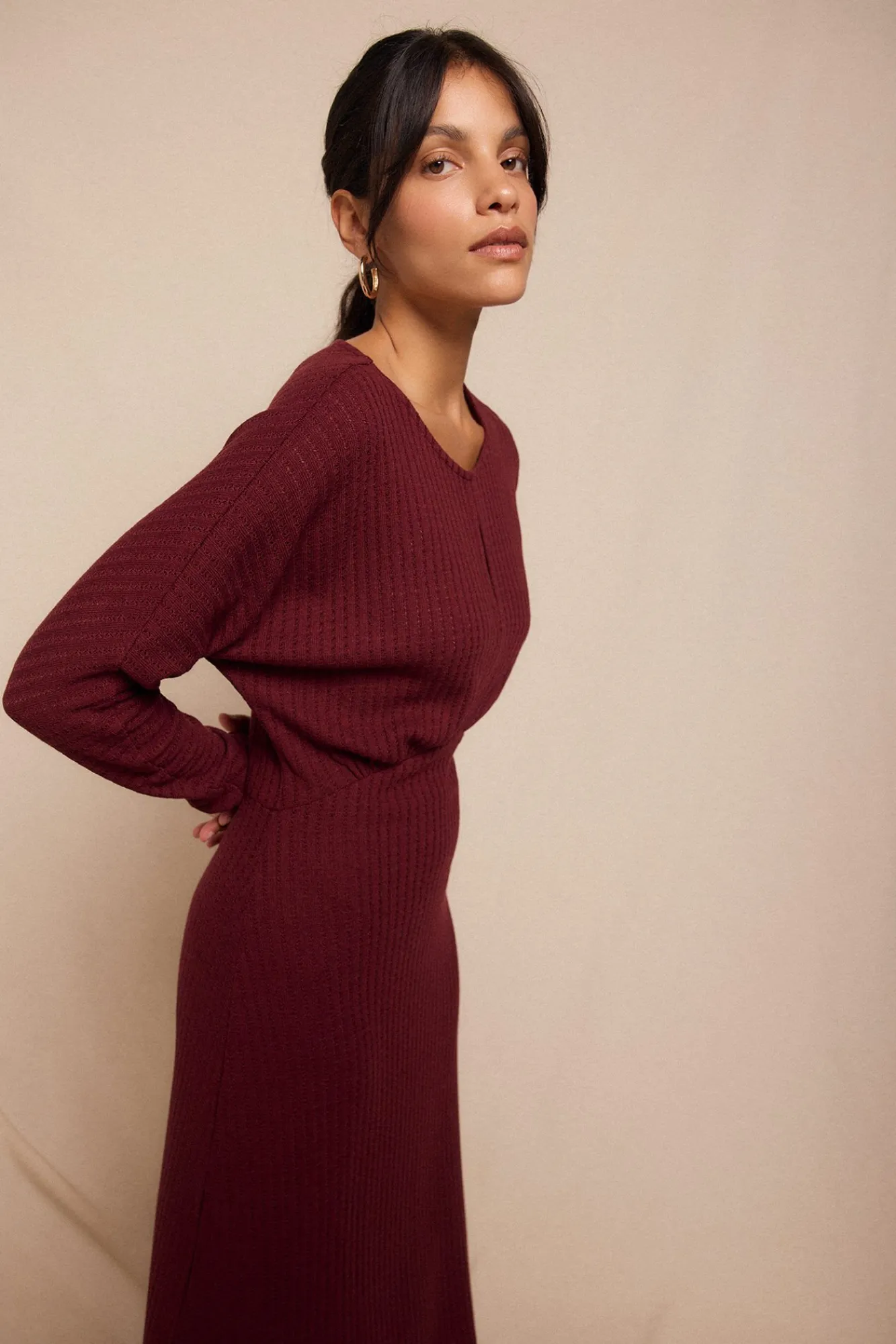 Mujer Slowlove Vestidos>Vestido estructura manga murciélago