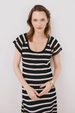 Mujer Cortefiel Vestidos>Vestido estructura rayas