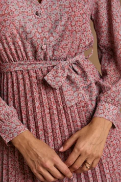 Mujer Polín Et Moi Vestidos>Vestido flores Malva