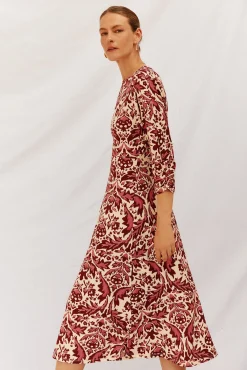 Mujer Cortefiel Vestidos>Vestido fluido estampado