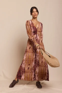 Mujer Slowlove Vestidos>Vestido Frunce estampado