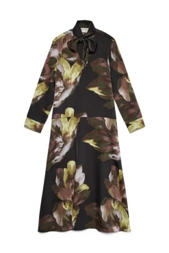 Mujer Vero Moda Vestidos>Vestido largo camisero detalle lazada