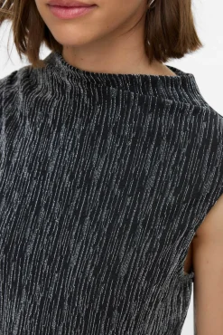 Mujer Vero Moda Vestidos>Vestido largo con brillos de manga sisa