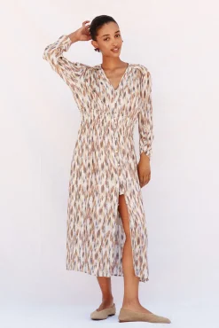 Mujer Cortefiel Vestidos>Vestido largo estampado