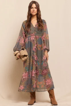 Mujer Slowlove Vestidos>Vestido largo estampado