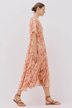 Mujer Cortefiel Vestidos>Vestido largo estampado fluido