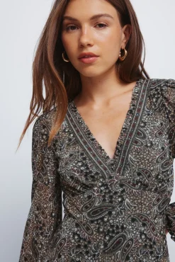 Mujer Springfield Vestidos>Vestido midi cenefas paisley