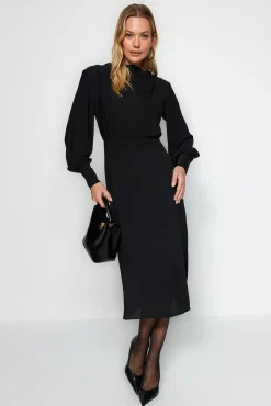 Mujer Trendyol Vestidos>Vestido midi con abertura